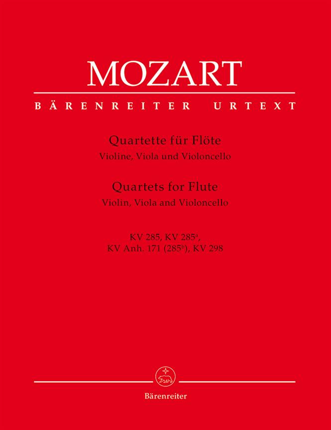 Mozart: Quartette Fur Flöte, Violine, Viola und Violoncello KV 285