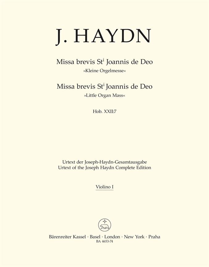 Haydn: Missa brevis Sti. Joannis de Deo - Kleine Orgelmesse - Haydn: Missa brevis St. Joannis de Deo - Little Organ Mass