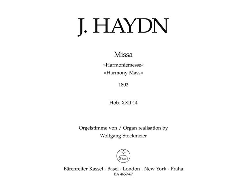 Haydn: Missa B-flat major Hob.XXII:14 Harmony Mass