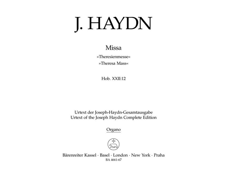 Haydn: Missa in B-flat major Hob. XXII:12 Theresa Mass
