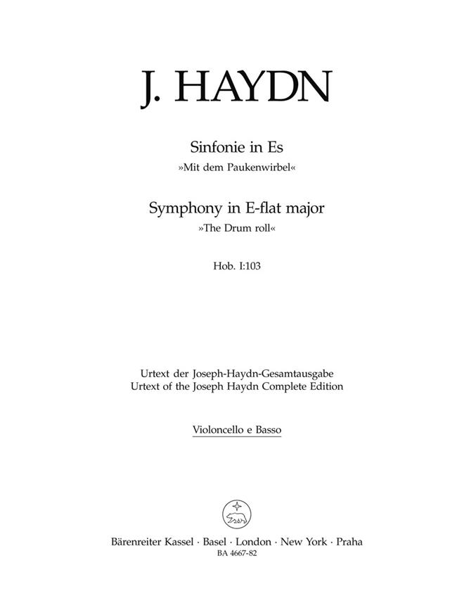 Haydn: London Symphony no. 11 E-flat major Hob.I:103 The Drumroll