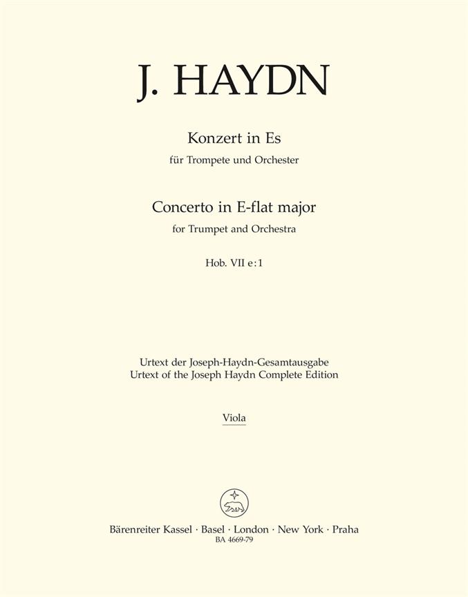 Haydn: Concerto fuer Trumpet and Orchestra E-flat major Hob.VIIe:1