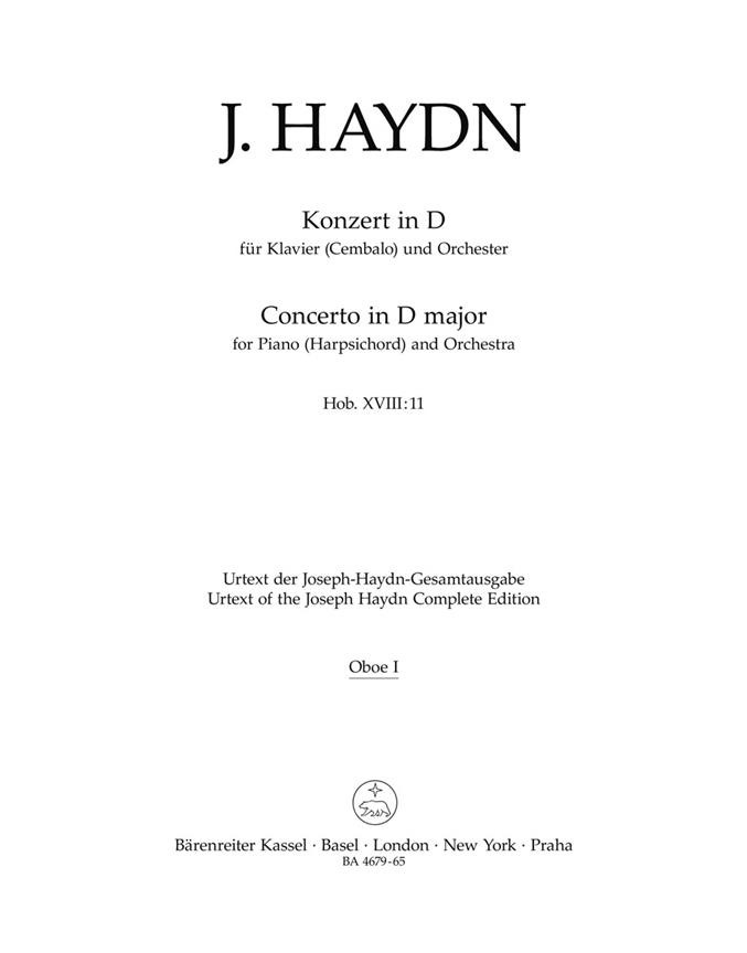 Haydn: Piano Concerto D major Hob. XVIII:11