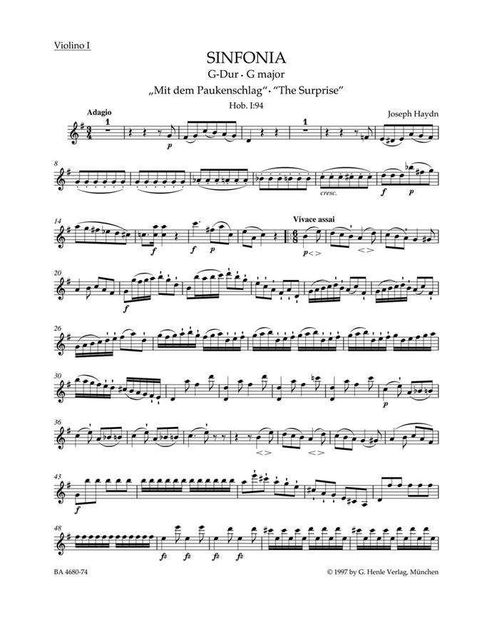 Haydn: Symphony no. 94 in G major Hob. I:94 The Surprise