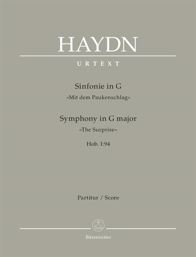 Haydn: Symphony no. 94 in G major Hob. I:94 The Surprise (Partituur)