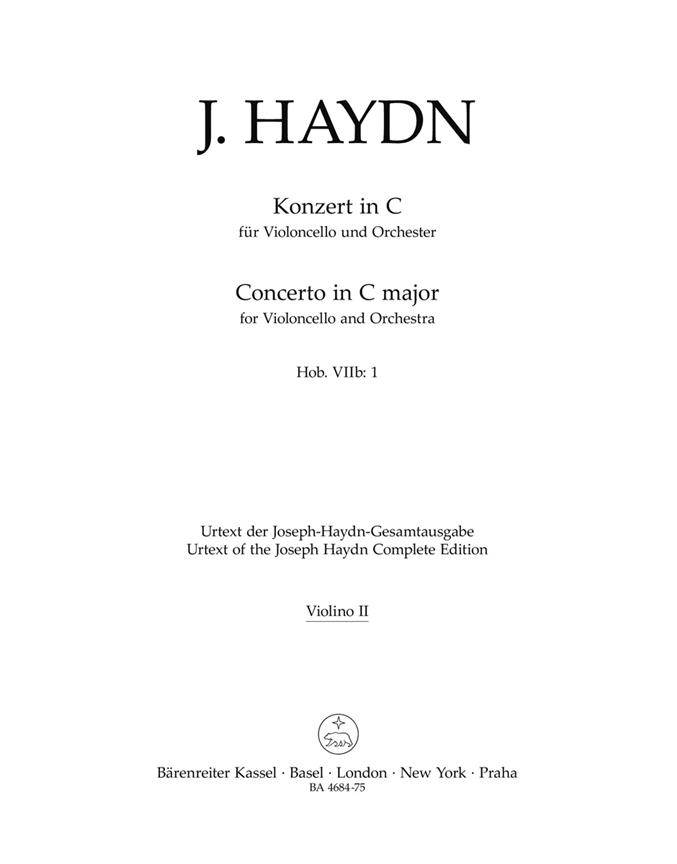 Haydn: Concerto for Violoncello and Orchestra in C major Hob.VIIb:1