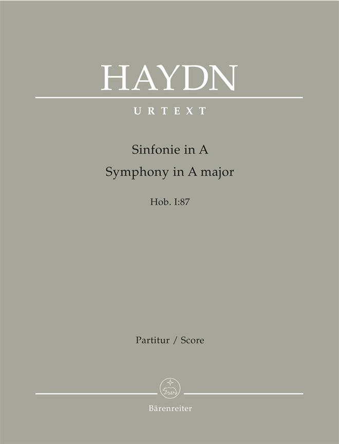 Haydn: Symphony no. 87 A major Hob.I:87 (Partituur)