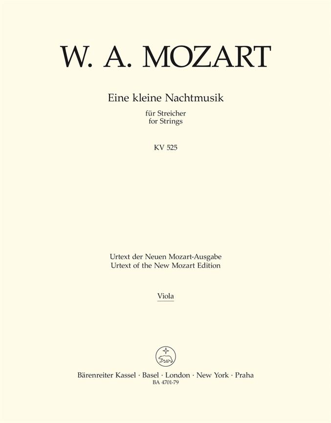  Mozart: Eine kleine Nachtmusik fuer String Quartet K. 525