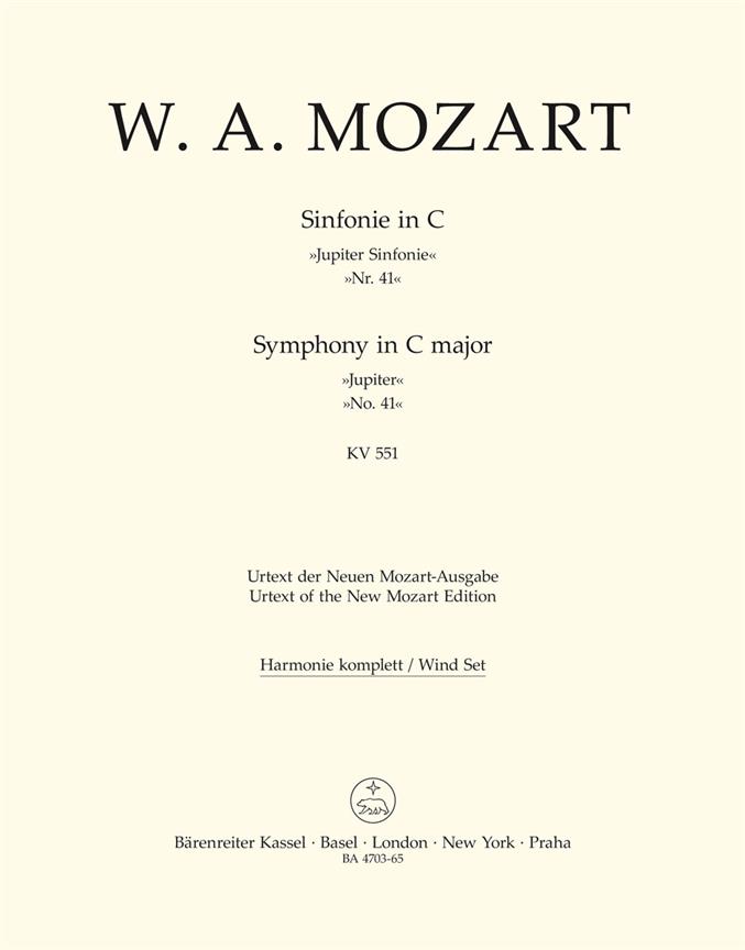 Mozart: Symphony no. 41 C major K. 551 Jupiter Symphony (Set)