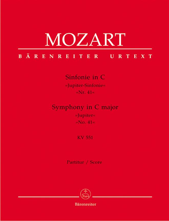 Mozart: Symphony no. 41 C major K. 551 Jupiter Symphony (Partituur)