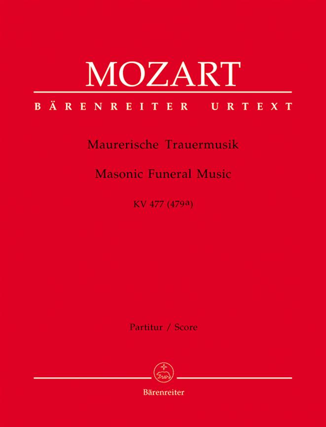 Mozart: Masonic Funeral Music K. 477 (479a) (Partituur)