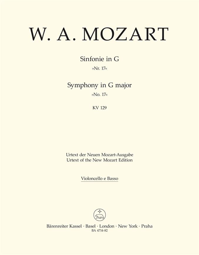 Mozart: Symphony no. 17 G major K. 129