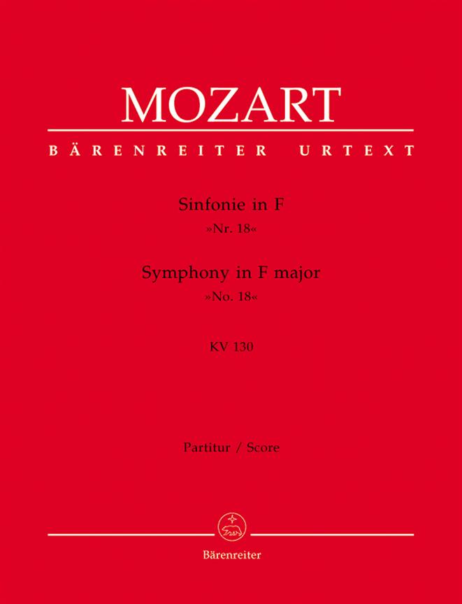 Mozart: Symphony no. 18 F major K. 130