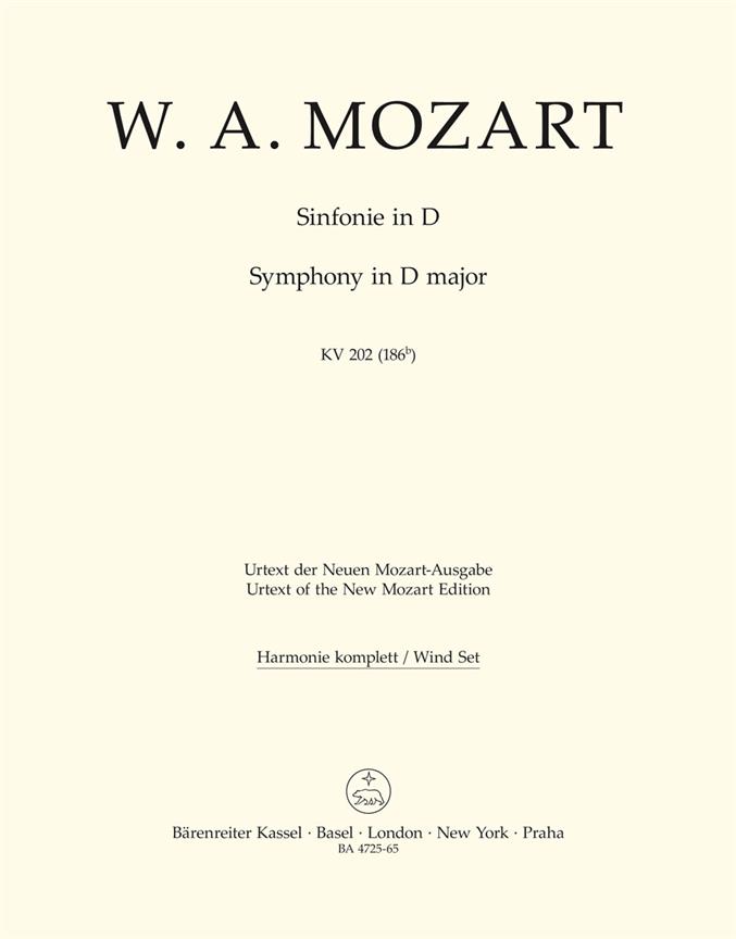 Mozart: Sinfonie Nr. 30 D-Dur KV 202 (186b)