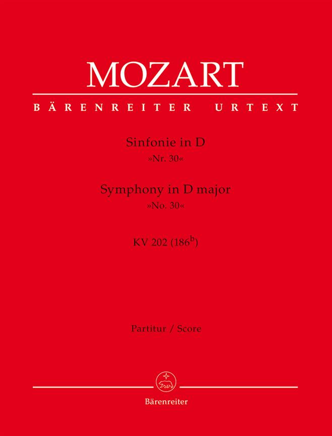Mozart: Sinfonie Nr. 30 D-Dur KV 202 (186b)
