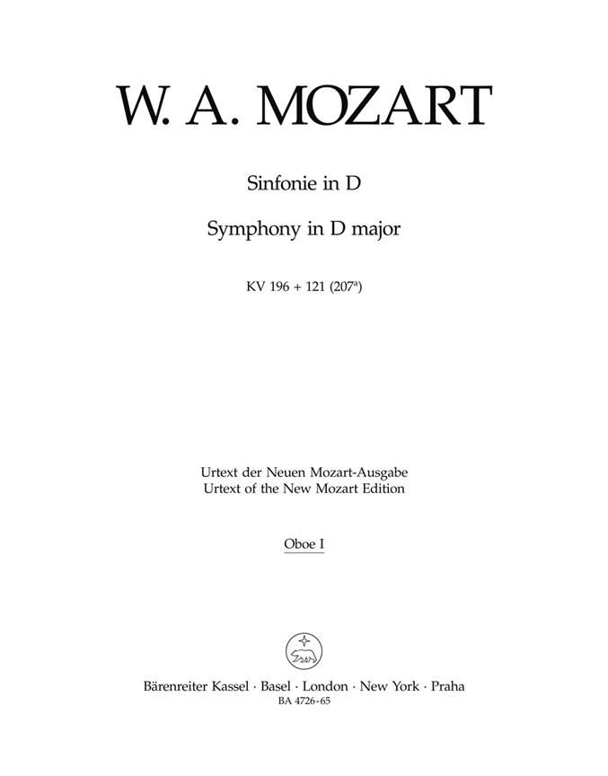 Mozart: Sinfonie D-dur - Symphony in D major (Set)