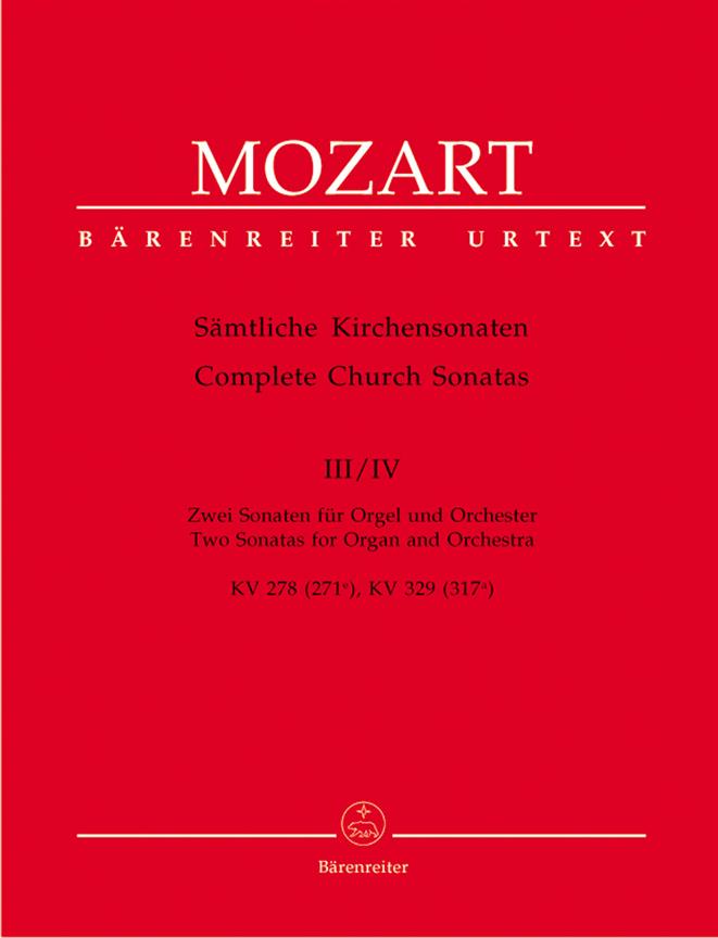 Mozart: Sämtliche Kirchensonaten Heft 3/4