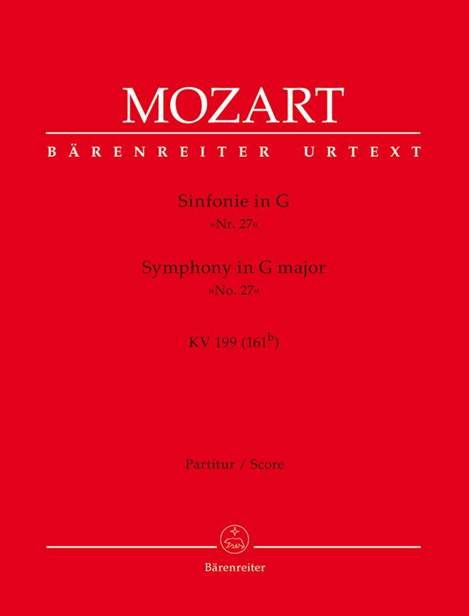 Mozart: Symphony no. 27 in G major K. 199 (161b)