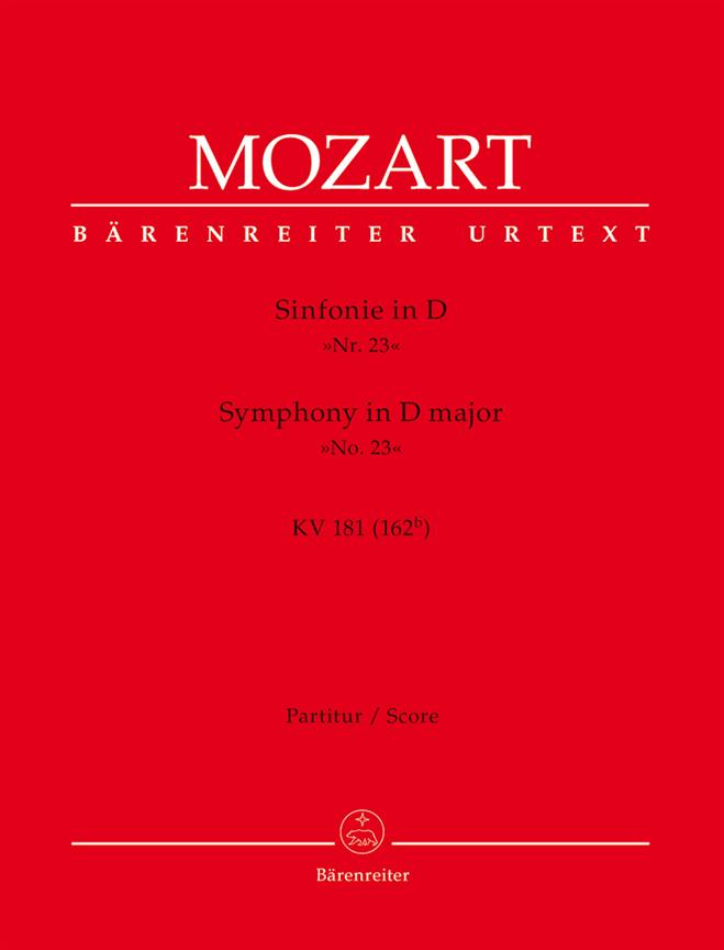 Mozart: Symphony no. 23 in D major K. 181 (162b)