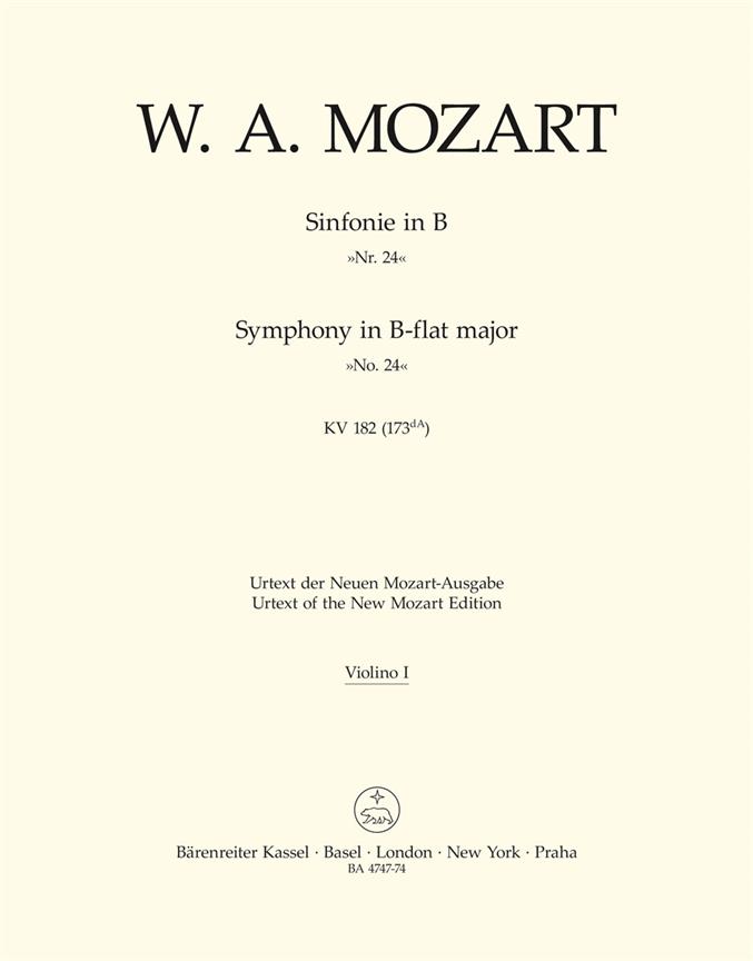 Mozart: Symphony no. 24 in B-flat major K. 182 (173dA)