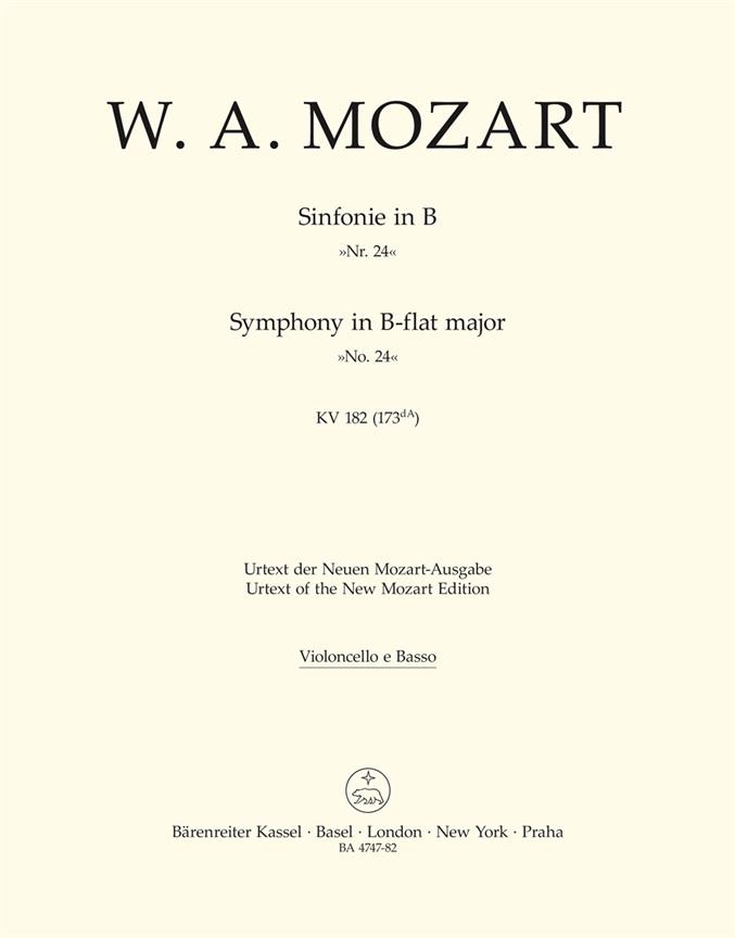 Mozart: Symphony no. 24 in B-flat major K. 182 (173dA)