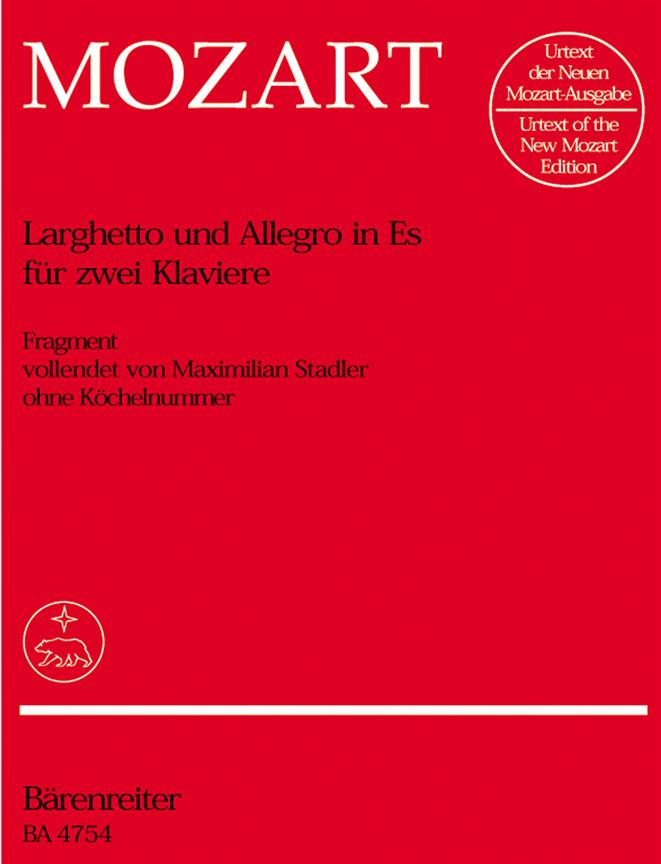 Mozart: Larghetto und Allegro für zwei Klaviere Es-Dur