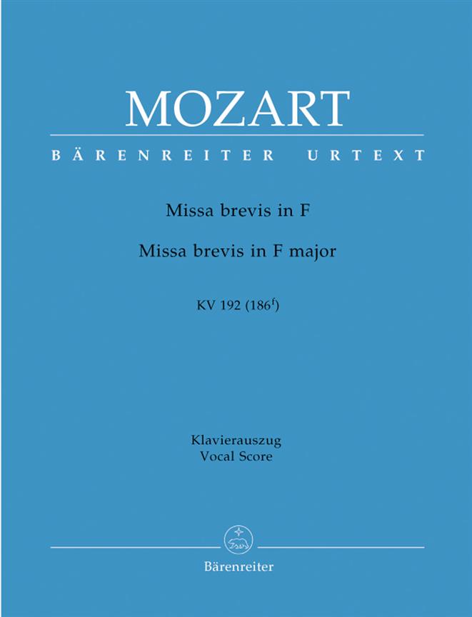 Mozart: Missa brevis in F major KV 192 (Vocal Score)
