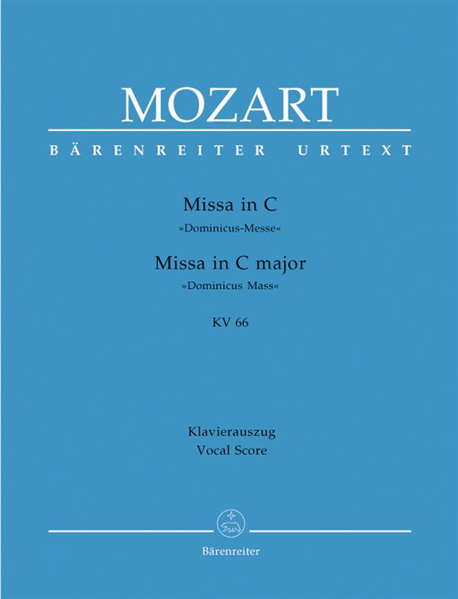 Mozart: Missa C Major Dominicus Messe KV 66 (Score)