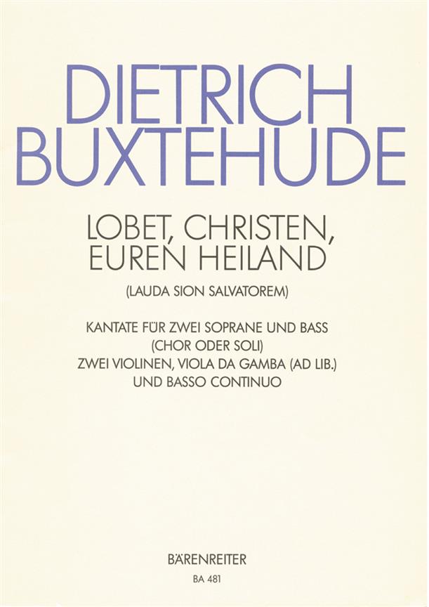 Buxtehude: Lobet, Christen, euren Heiland BUXWV 68 (Partituur)