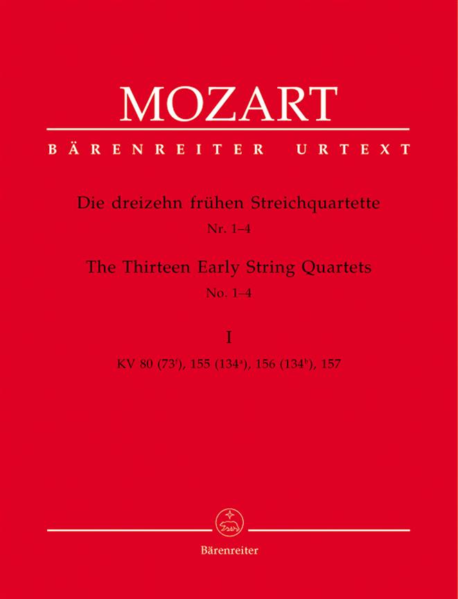 Mozart: 13 fruhe Streichquartette nr. 1-4 Volume 1