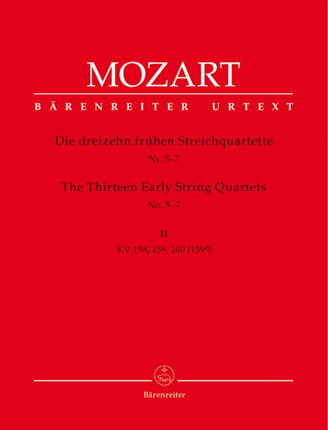 Mozart: 13 fruhe Streichquartette nr. 5-7 Volume 2