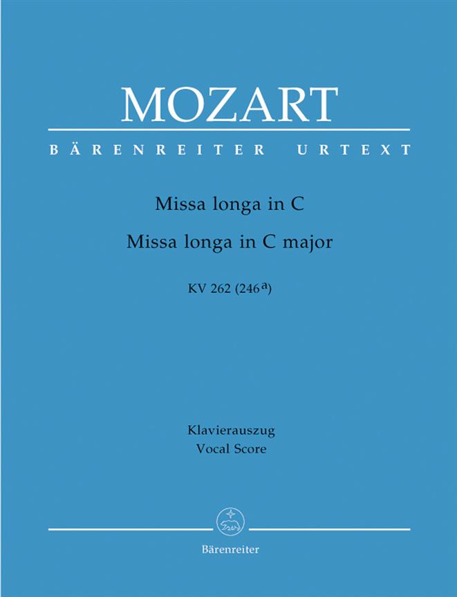 Mozart: Missa longa C major K. 262 (246a) (Vocal Score)