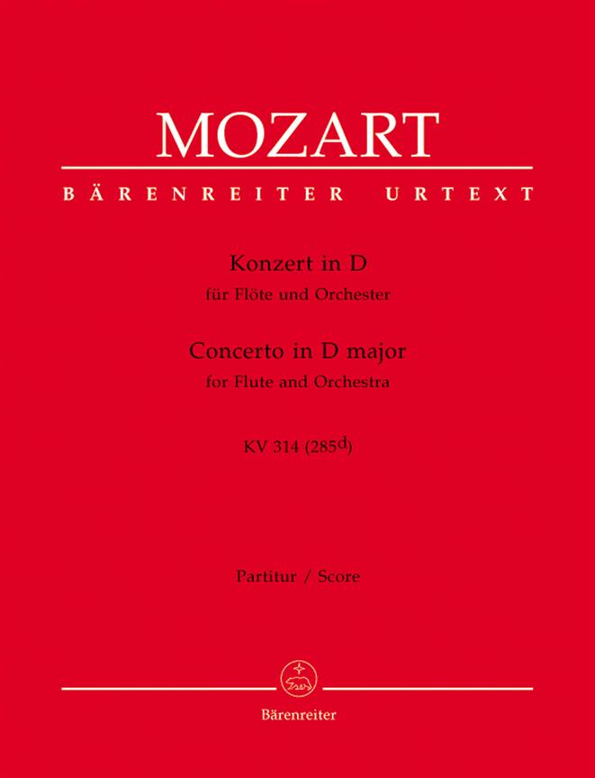 Mozart: Konzert fur Flote und Orchester G-Dur KV 314 (285d) (Partituur)