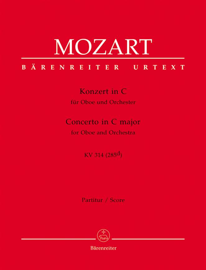 Mozart: Concerto in C major for Oboe and Orchestra K 314 (285d) (Partituur)