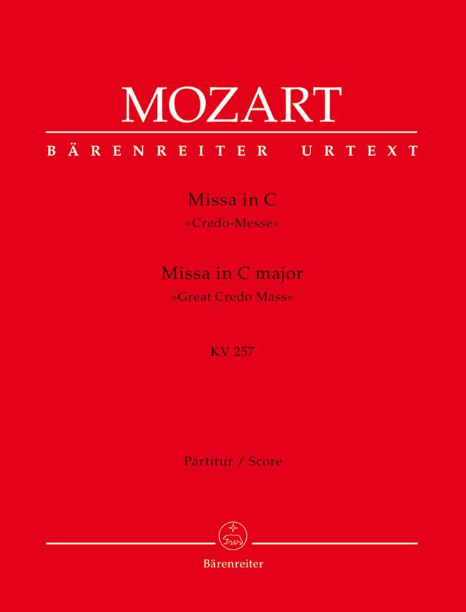 Mozart: Missa C-Dur KV 257 (Partituur)