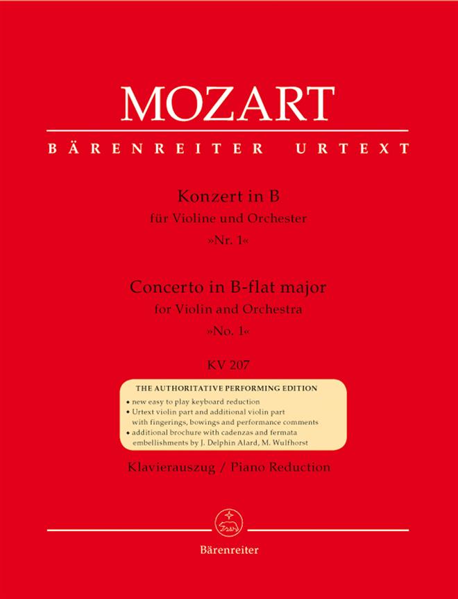 Mozart: Violinkonzert 1 in B-Flat Major KV 207 (Viool Piano)