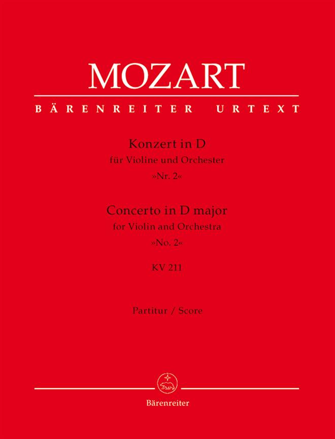 Mozart: Violinkonzert 2 in D-Major KV 211 (Partituur)