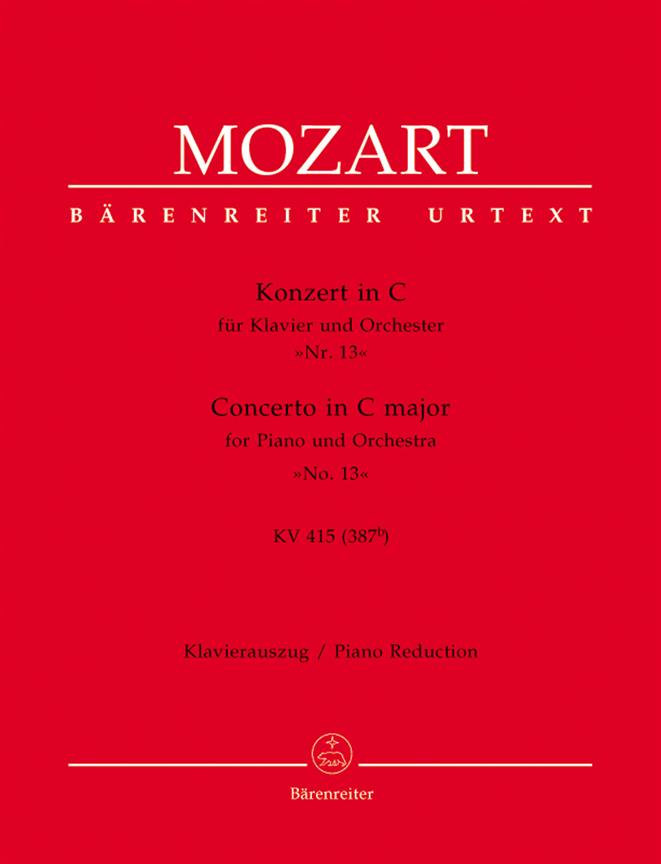 Mozart: Concerto for Piano and Orchestra no. 13 in C major K. 415 (387b)