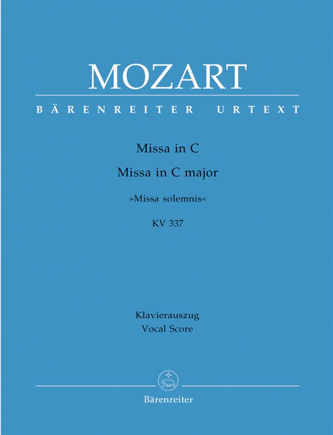 Mozart: Missa C major K 337 Missa Solemnis (Vocal Score)