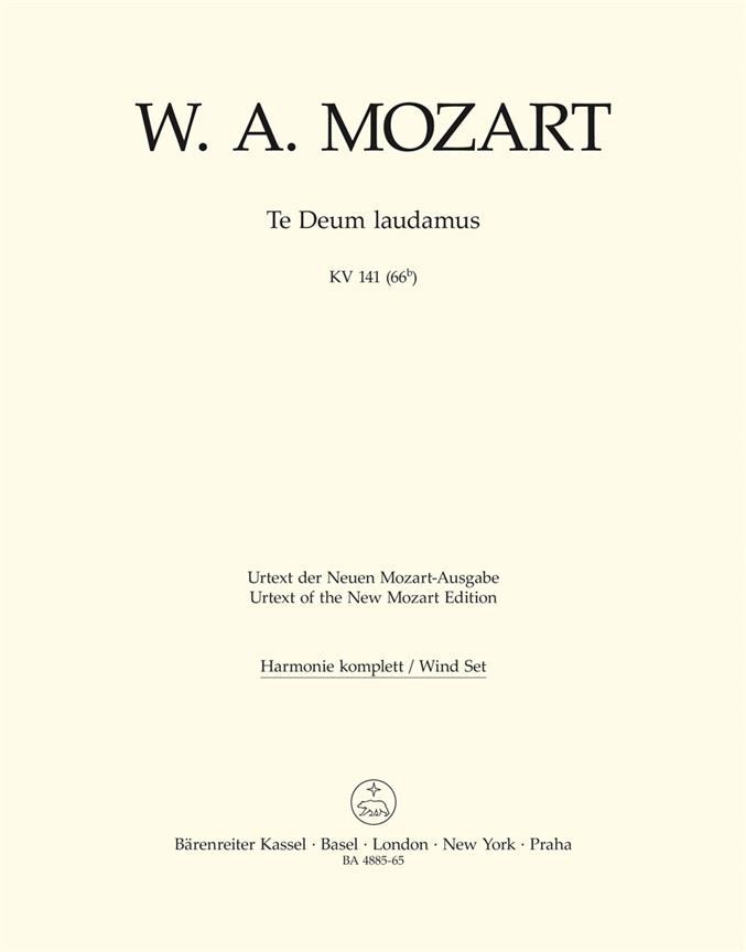 Mozart: Te Deum Laudamus KV 141 (66b) (Set)