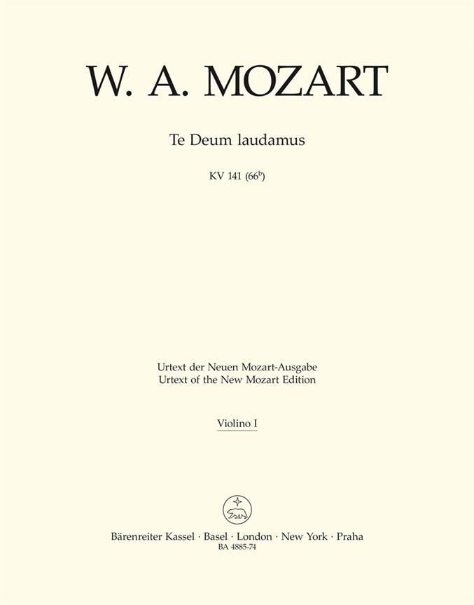 Mozart: Te Deum Laudamus KV 141 (66b) (Viool 1)