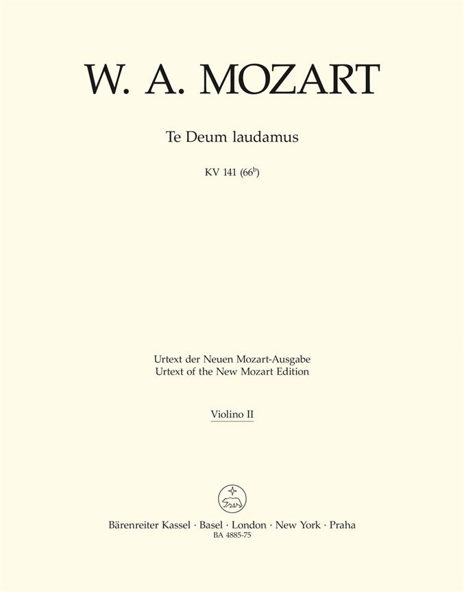 Mozart: Te Deum Laudamus KV 141 (66b) (Viool 2)