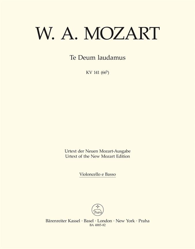 Mozart: Te Deum Laudamus KV 141 (66b) (Cello)