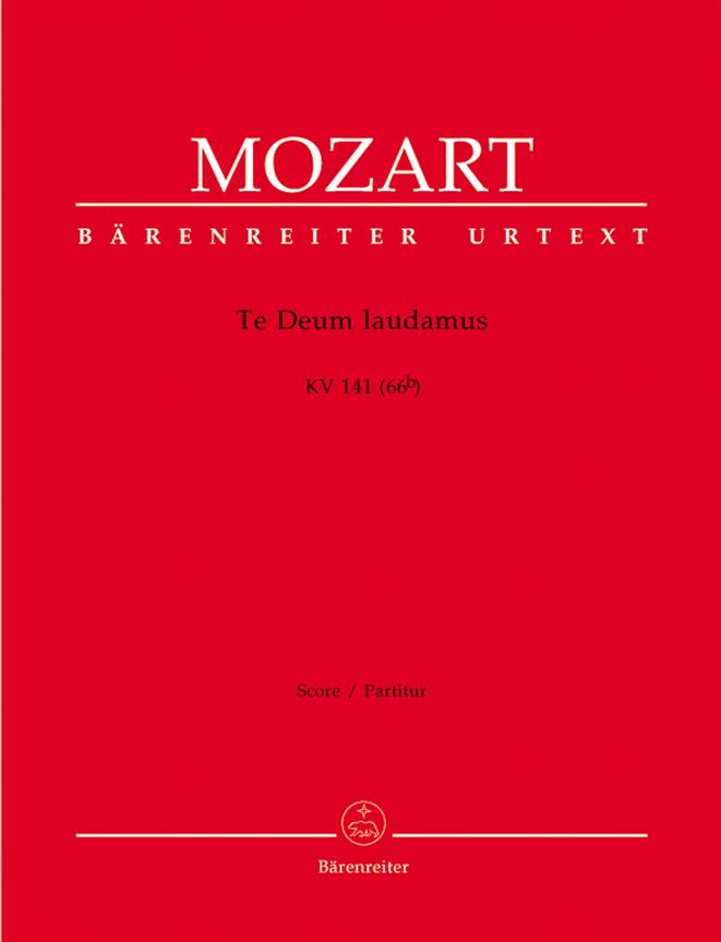 Mozart: Te Deum Laudamus KV 141 (66b) (Partituur)