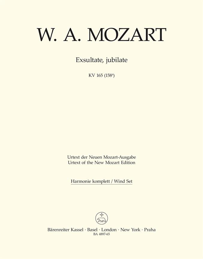 Mozart: Exsultate, jubilate K. 165 (158a)