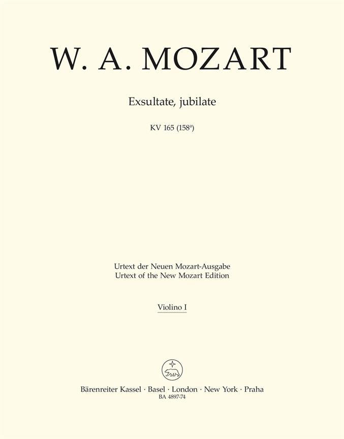 Mozart: Exsultate, jubilate K. 165 (158a)