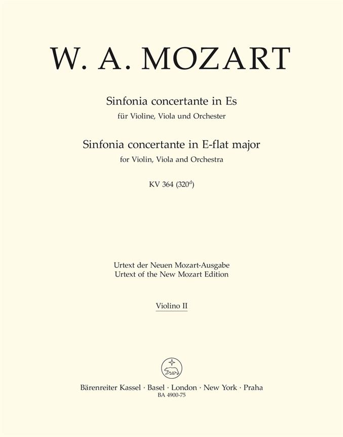 Mozart: Sinfonia concertante for Violin, Viola and Orchestra in E-flat major K. 364 (320d)