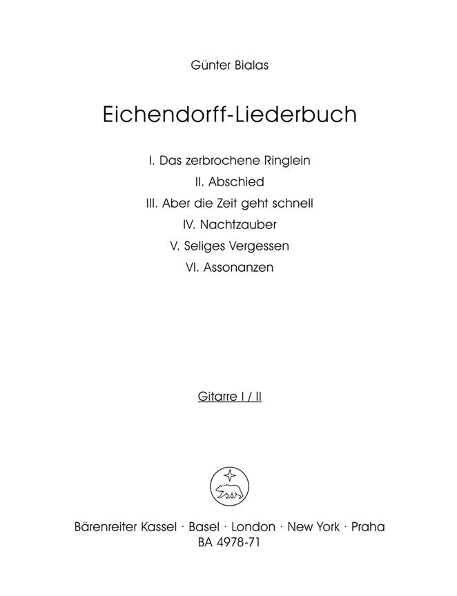 Eichendorff-Liederbuch , Teil I - VI (1965)