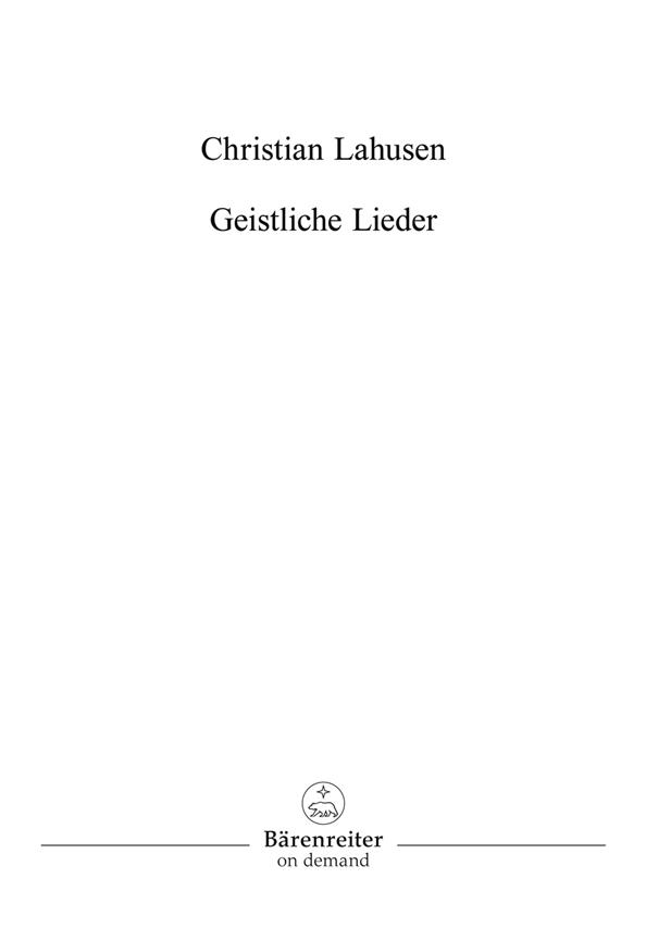 Geistliche Lieder