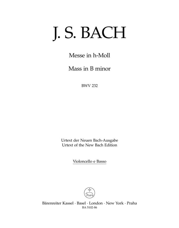 Bach: Mass B Minor BWV 232 (Kontrabas)